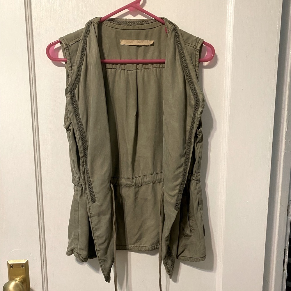 Max Studio Army Green Vest